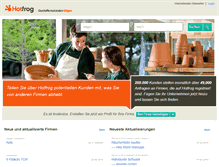 Tablet Screenshot of hotfrog.ch