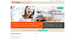 Desktop Screenshot of hotfrog.es