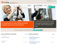 Tablet Screenshot of hotfrog.dk