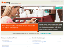 Tablet Screenshot of hotfrog.at