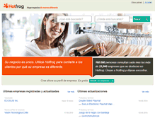 Tablet Screenshot of hotfrog.cl